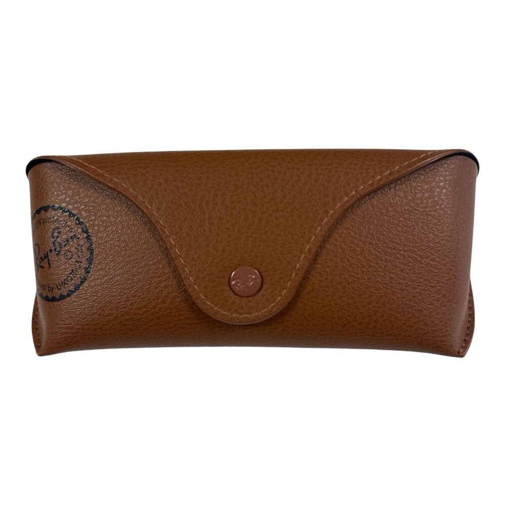 Ray Ban Eyeglass or Sunglasses Soft Case Brown/Tan Snap Closure
